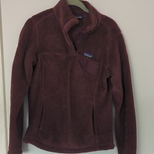 Patagonia Burgundy Fleece Pullover